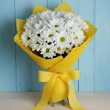 Букет Застенчивые лепестки в Аксубаево Букет цветов из: Хризантемы в Аксубаево