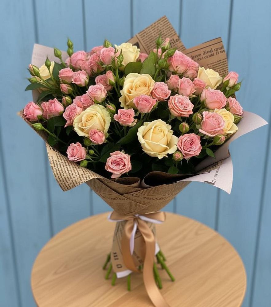 Букет варенье из роз в Аксубаево Букет цветов из: Розы в Аксубаево