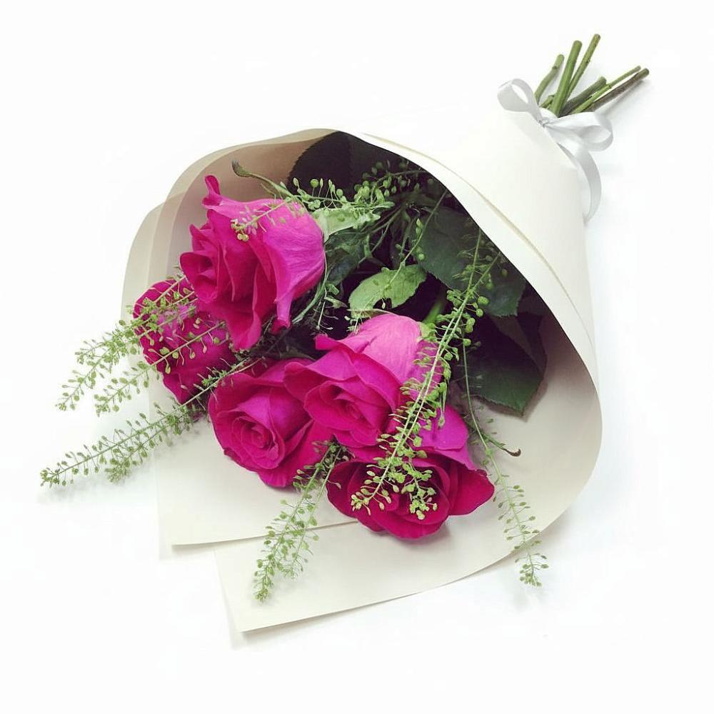 Букет ярко-розовый в Аксубаево Букет цветов из: Розы в Аксубаево