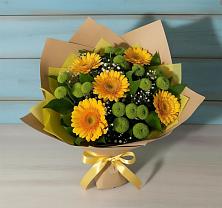 Букет цветов из:  Герберы и Хризантемы в Аксубаево