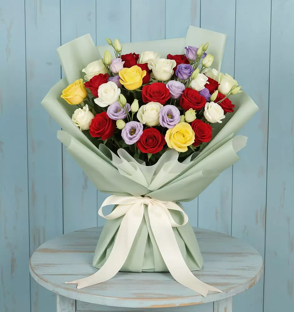 Букет Модная красотка в Аксубаево Букет цветов из: Розы в Аксубаево