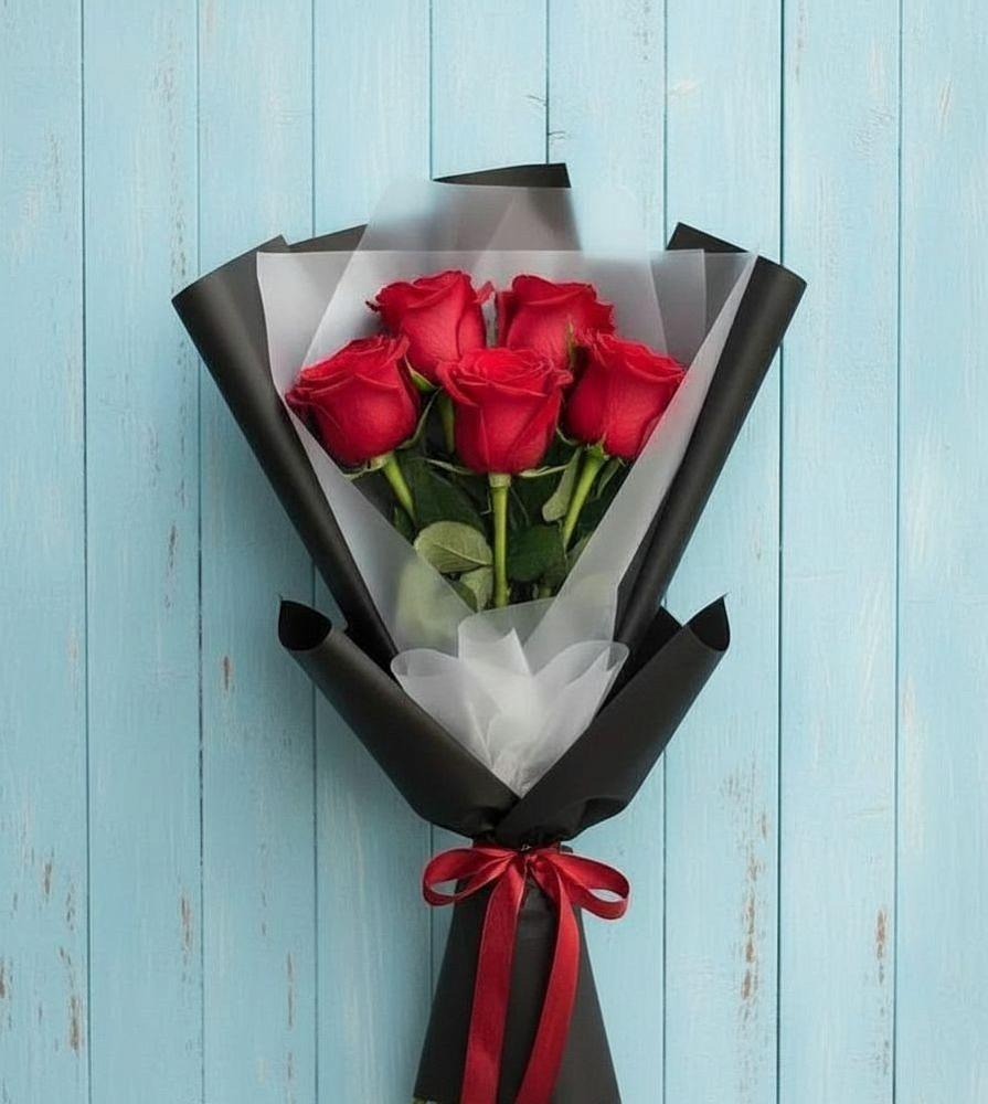 Букет в ритме города в Аксубаево Букет цветов из: Розы в Аксубаево