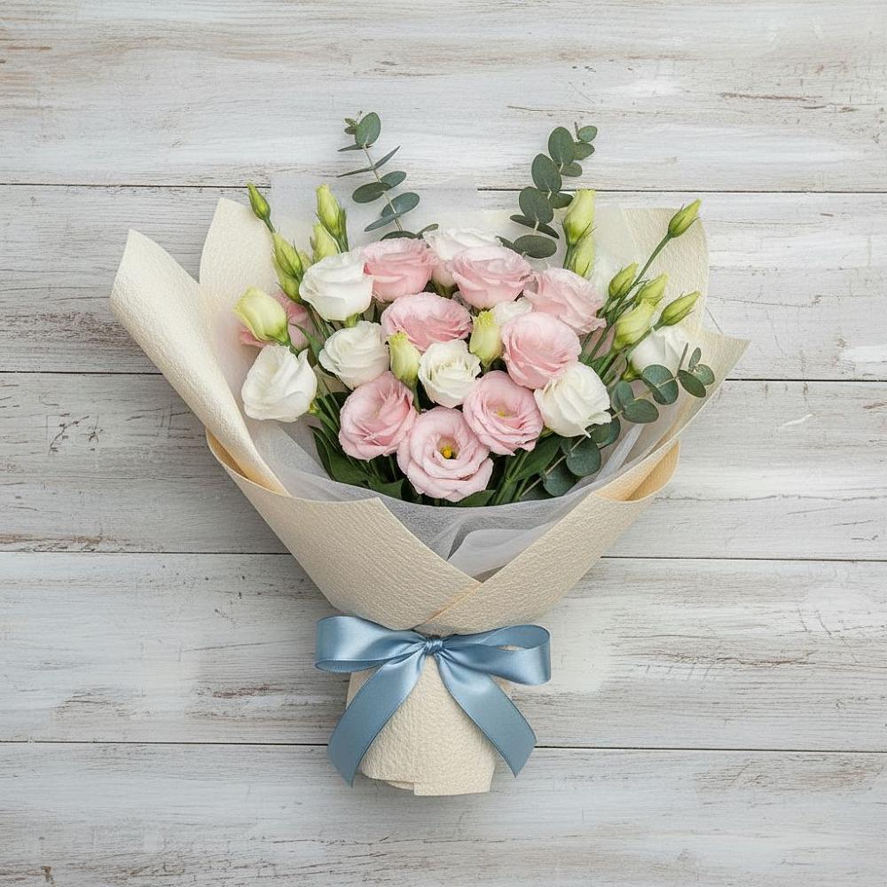 Букет цветов из: Лизиантусы в Аксубаево